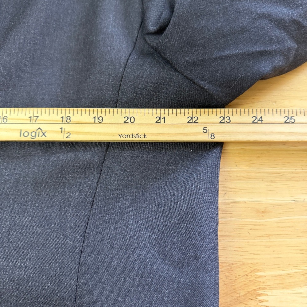 Canali Italy Mens 44R Wool Blazer Sport Coat Jacket Charcoal Grey 2 Button - Picture 6 of 12
